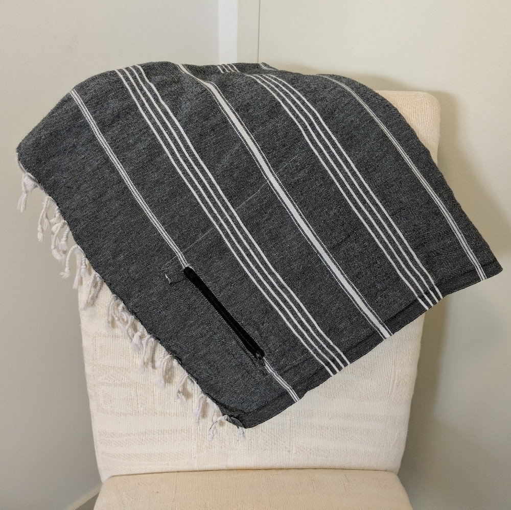 Azra Throw Snuggie w/Zipper Pocket